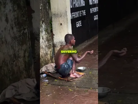 This man was freezing in the rain...💔