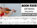 Download Lagu Free Sheet || Moon River - Andy Williams || Violin Sheet Music