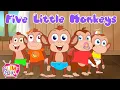 Five Little Monkeys Rhyme Fun Kids Nursery Rhymes Kids Songs Learn Bumcheek TV