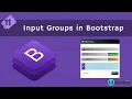 11 Input Groups in Bootstrap Bootstrap Tutorial for Beginners Ui Brains NAVEEN SAGGAM