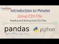 Python Pandas Using CSV Files Reading and Writing