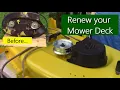 How to Repair Rehab and Renew your Mower Deck - John Deere L LA D E Series more