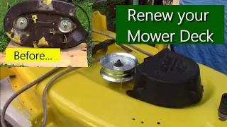 How to Repair Rehab and Renew your Mower Deck - John Deere L LA D E Series more