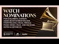 2026 GRAMMYS: Nominations In Album Cover, Music Video, Music Film, Comedy, Video Games Score \u0026 More