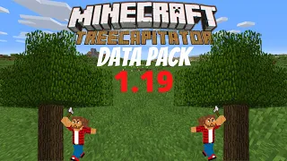 Minecraft Java 1 19 Tree Capitator Data Pack Showcase