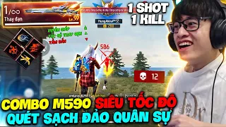 COMBO M590 LV99 MẠNH NHẤT, HÙNG AKIRA TRỞ THÀNH TRÙM SHOTGUN CÀN QUÉT ĐẢO QUÂN SỰ
