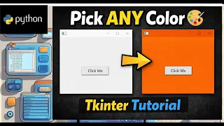 Tkinter Color Chooser Tutorial in Python Change Background Color Dynamically Tkinter Project
