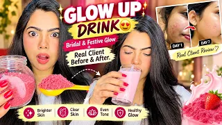 ✨ GLOW UP DRINK 😍| Bridal & Festive Glow + Real Client Skin Transformations