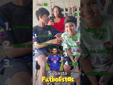 subasta de futbolistas vs juan y andres #shorts