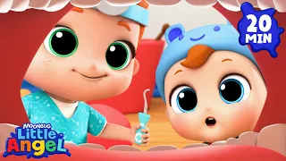 Baby's Visit To The Dentist 🦷🪥 Little Angel | Healthy Habits & Nursery Rhymes for kids