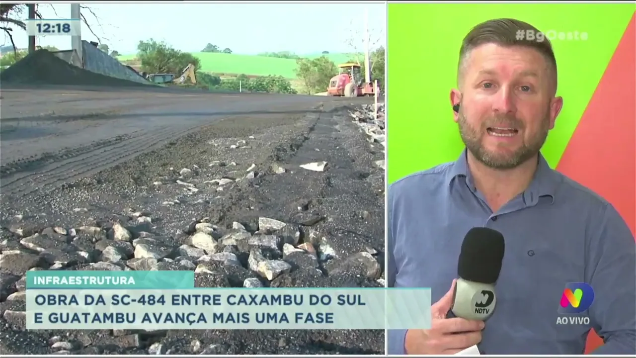 Atualização sobre as obras da SC-283 e SC-484
