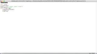Python Drawing spiral circle