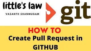 How to create a pull request in Github Littles Law