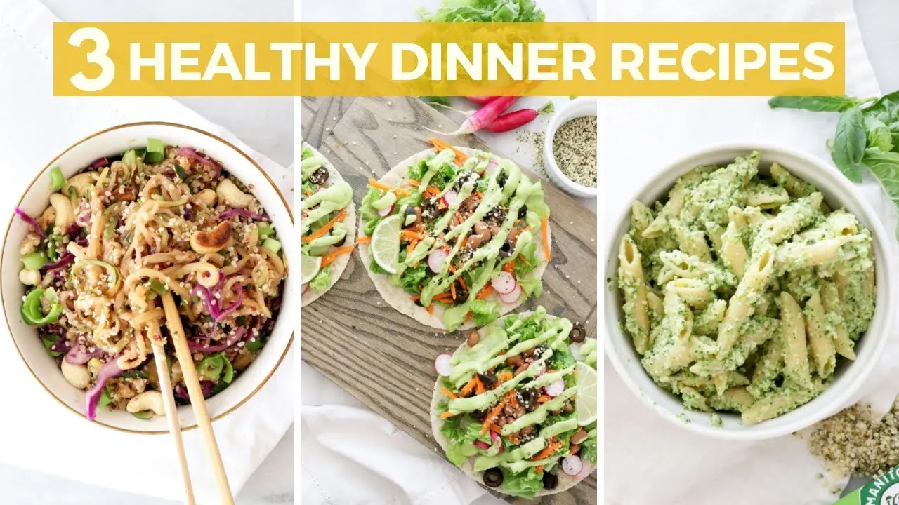 3 EASY & Healthy Dinners (Vegan, Gluten-Free)   Healthy Grocery Girl