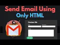 How to Send Email Using Only Html From Html Contact Form