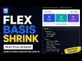 CSS Tutorial Flex Basis Flex Grow Flex Shrink Explained with Practical Examples
