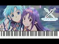 Download Lagu You Are Not Alone - Sword Art Online II Piano Cover | Sheet Music [4K]