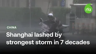 Typhoon Bebinca lashes Shanghai | Radio Free Asia (RFA)