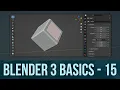 BLENDER BASICS 15 Subdivide Fill and Merge