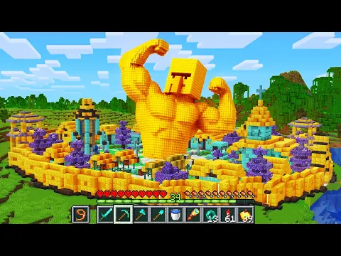 Video Thumbnail: Ich habe das REICHSTE DORF ÜBERHAUPT in Minecraft Hardcore gebaut 🤑