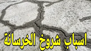 لماذا نري شروخ بعد صب الخرسانة 