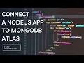 How to connect a Node js app to an Mongo Atlas Cluster using MongoDb Driver