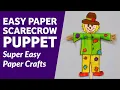 Easy scarecrow craft for kids How to make Scarecrow with paper