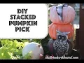 DIY Fall Decor Stacked Pumpkin Pick Dollar Store Find Update Cluttered CorkBoard