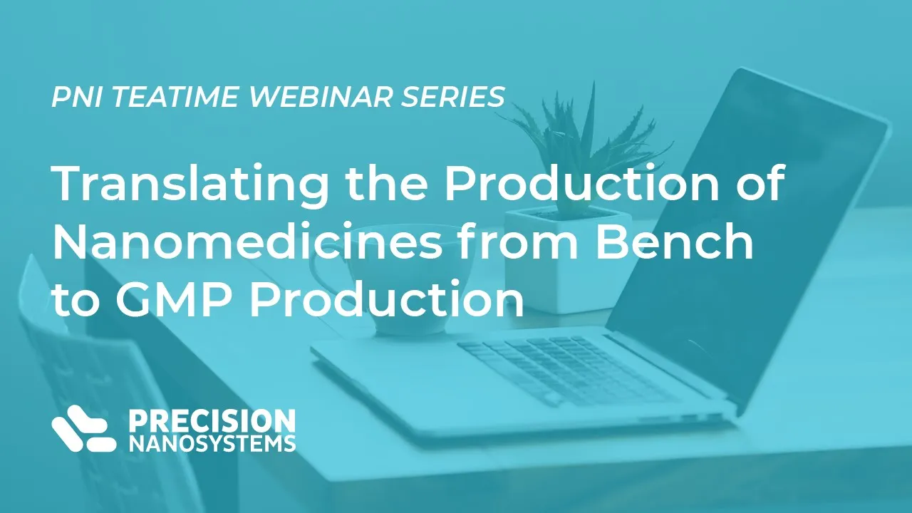 Tea Time April 22 Prof. Yvonne Perrie Nanomedicines from Bench to GMP Production