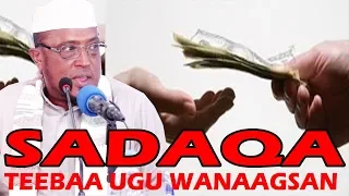 SADAQADA TEEBAA UGU WANAAGSAN Sh Maxamed Dirir 