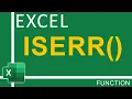 How To Use Excel IsErr Function Excel Tutorial for Everyone