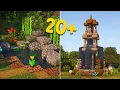Download Lagu 20+ Minecraft OUTDOOR Build Hacks \u0026 Designs!