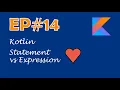 Kotlin statement vs expression