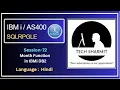 Month function in db2 sql SQLRPGLE ibmi training sqlrpgle as400 db2 db2 view