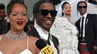 rihanna and a ap rocky shut down 2023 met gala carpet