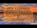 PICK 3 COMBOS for North Carolina South Carolina Florida