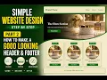 How to Make a Good Looking Header Footer in HTML CSS Simple Website Design - Part 2