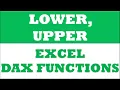UPPER LOWER powerpivot function excel dax functions
