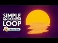 Blender - 80 s Style Sunset Animation loop in Eevee Blender 2 8