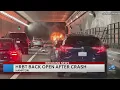 Driver charged after fiery crash in Hampton Roads Bridge Tunnel