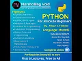 Python for Absolute Beginners AB - P Open To All Lecture 01