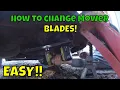 How to change Mower Blades on FERRIS isx 2200 ZERO TURN mower