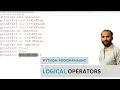 Python Logical Operators with Example - Beginners Python Tutorials Class 11th Computer Science