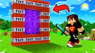ماين كرافت دخلت بوابة الـTNT ماذا يوجد داخـل البوابة Minecraft 