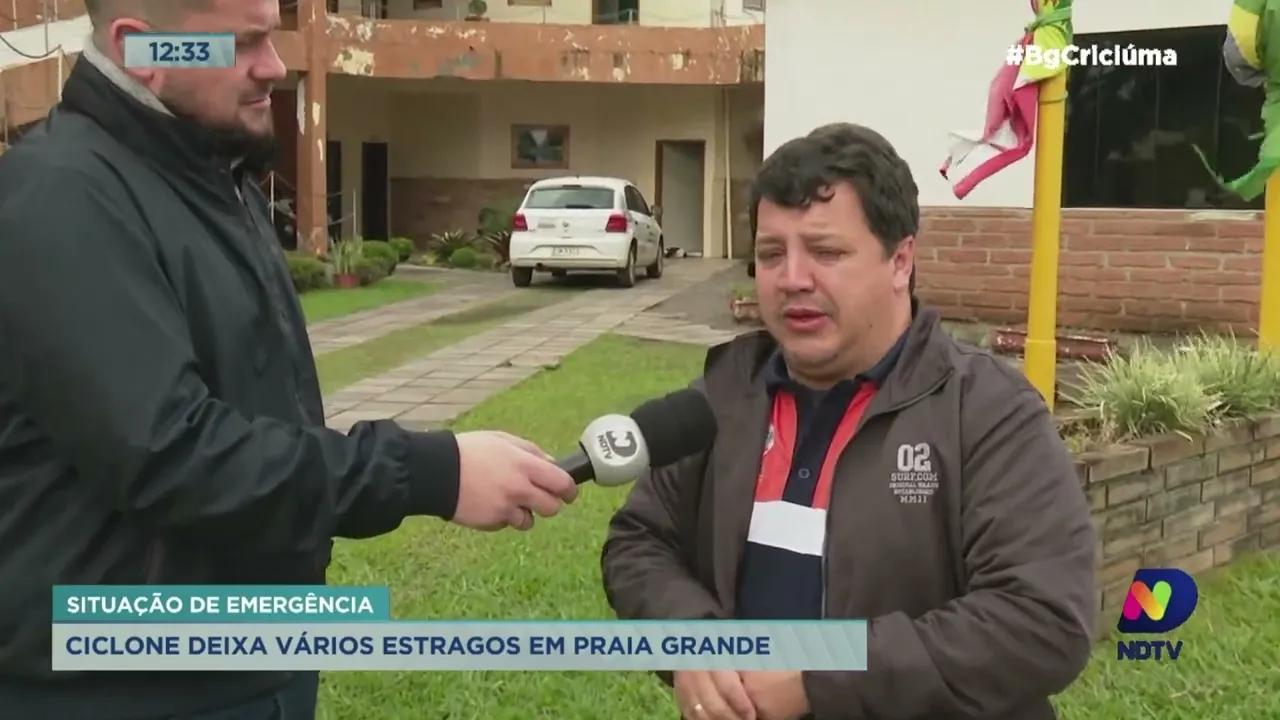Prefeito de Praia Grande relata estragos causados pela chuva