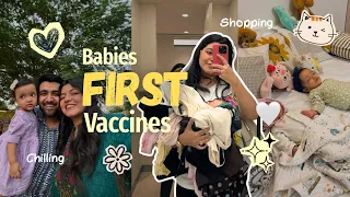 Vaccination Day for BOTH My Babies 🥹 | Health Updates 🤍 + Shopping Day 🛍️