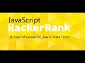 Hackerrank 10 Days of Javascript Day 0 Data Types