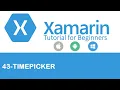 Xamarin Forms TimePicker