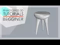 Rhino Tutorial - CHAIR part 1 Beginner
