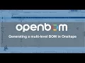 OpenBOM Generating a Multi-level Bill of Materials in Onshape